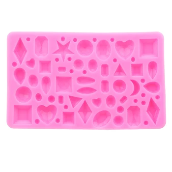 

Mini Diamond Cake Molds Silicone Mold Jewel Gemstone DIY Fondant Kitchen Baking Bakeware Tool Jelly Pudding Decor Easter Decor