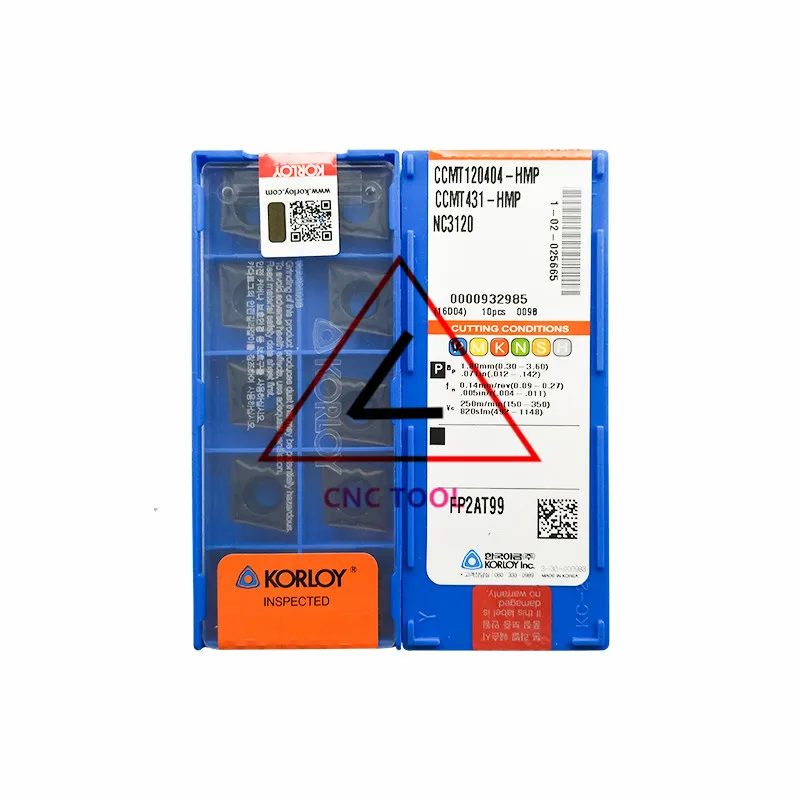

CCMT120404-HMP NC3120 10pcs Original Korea KORLOY Cutting Tool