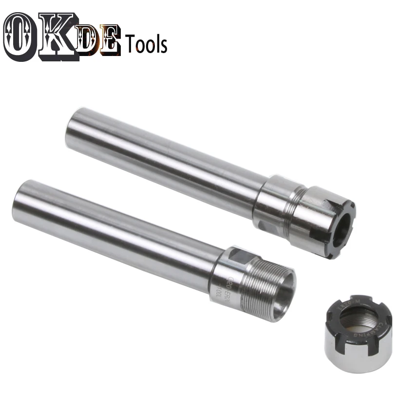 

1PCS A/M C20 ER11 C20 ER16 ER25- 100L 150L 200L collet chuck deep processing CNC straight shank 20mm extension rod for CNC mill