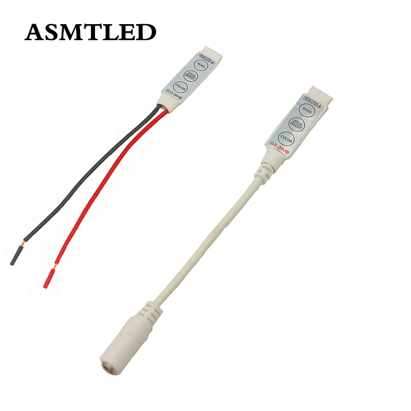 DC 5 24V Мини 3Key RGB светодиодный контроллер для SMD 2835 3528 5050 светильник|Контролеры RGB| |