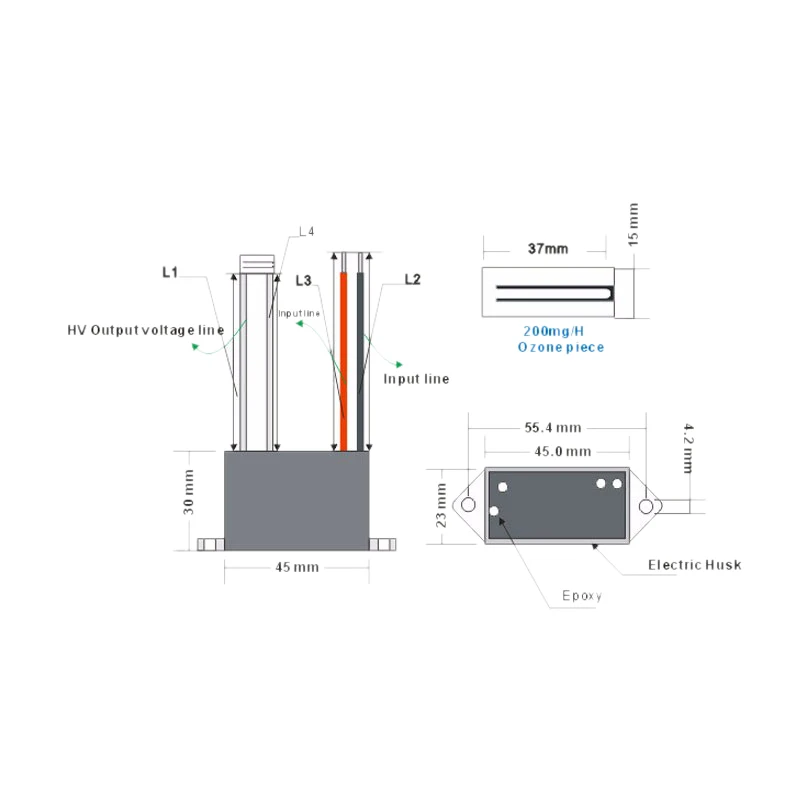 Автомобильные очистители воздуха портативный генератор озона Dc12V 200 мг длительный срок службы керамическая пластина или Ozonizador