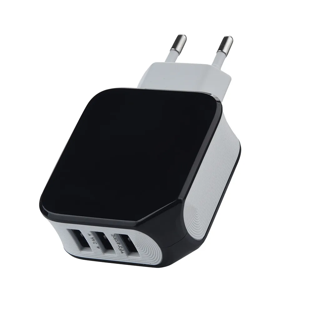MOSUNX New high quality 3-port universal 5V 3.4A travel charger fast charging wall charger EU plug for iPhone Samsung xiaomi