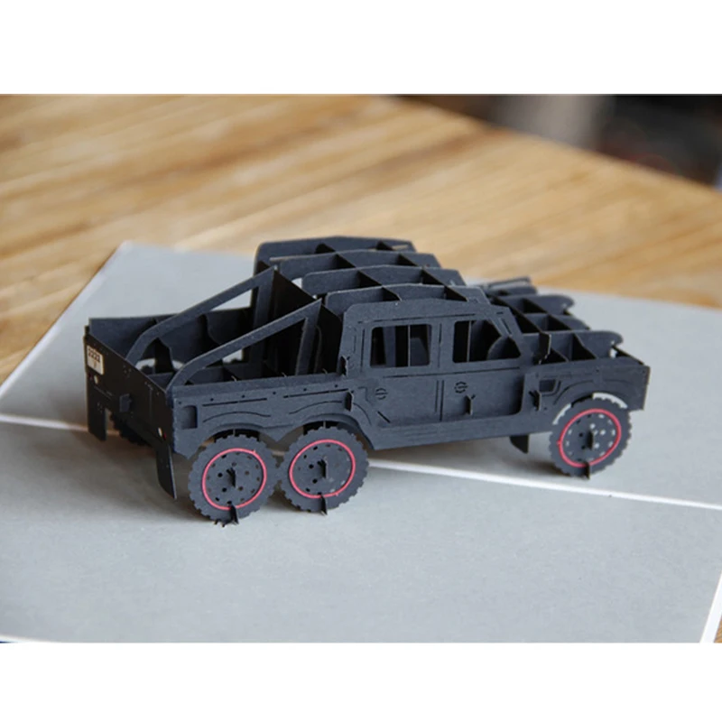  3D Pop Up Jeep Car Greeting Cards Christmas Birthday Valentine Invitation - 4.00005E+12