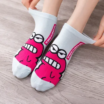 

2020 Spring New Women Cotton Socks Novelty Summer Cute Cartoon Animal Ankle Socks Korean Short Casual Socks
