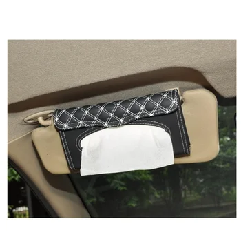 

1 Pcs Car Tissue Box Towel Sets Car Sun Visor Tissue Box Holder Auto Interior Storage Decoration for BMW Car Accessories