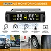 Solar Power/USB Charging TPMS Car Tire Pressure Monitoring System LCD Digital Display Tire Pressure Gauge Auto Alarm Tool ► Photo 3/6