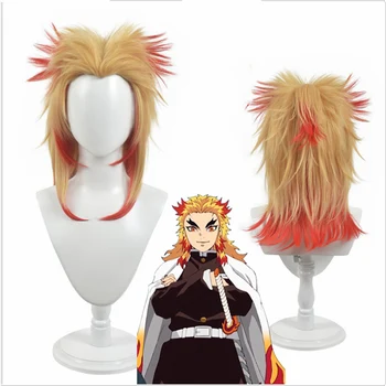

Rengoku Kyoujurou KyoKimetsu no Yaiba Demon Slayer Blade of Demon Destruction Demon Slaying Corps cosplay wig hair costum