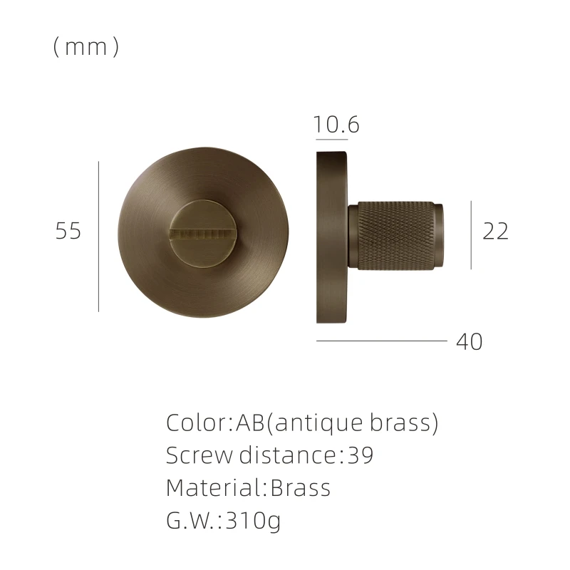 Knurled Thumbturn-AB
