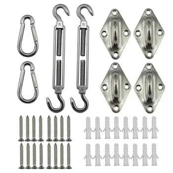 

Square shade sail stainless steel hardware fixed installation kit ALI88