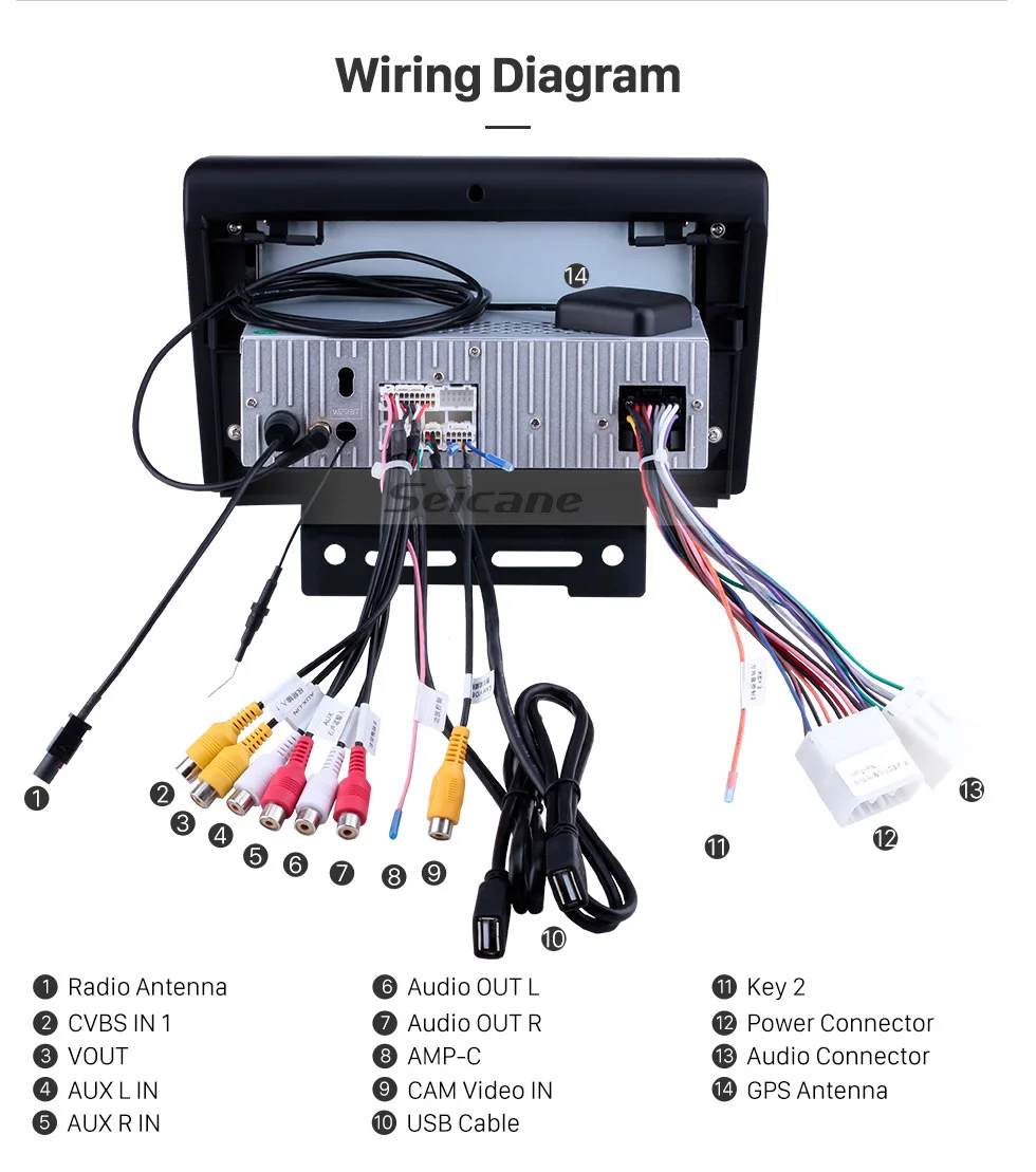 Discount Seicane Android 8.1 Car DVD Radio Multimedia player For 2012-2014 Geely Emgrand EC7 FM GPS Navigation Car Audio Stereo Autoradio 19