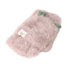 Детские перчатки для малышей, зимние теплые вязаные флисовые варежки с рисунком оленя, вязаные шерстяные меховые перчатки, перчатки для детей#15