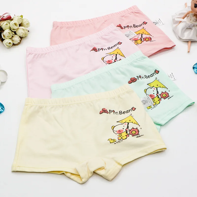 Girls Underwear Pure Cotton Shorts Female Baby Baby Girl Triangle Pants Pantyhose Pants Four-corner Pants Pants - Цвет: 5