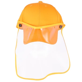 

Protective Mask 1Pc Anti Droplet Face Shield Gurad Detachable Visor Baseball Cap Hat Windproof Cover Dust-proof Sun Block Hat