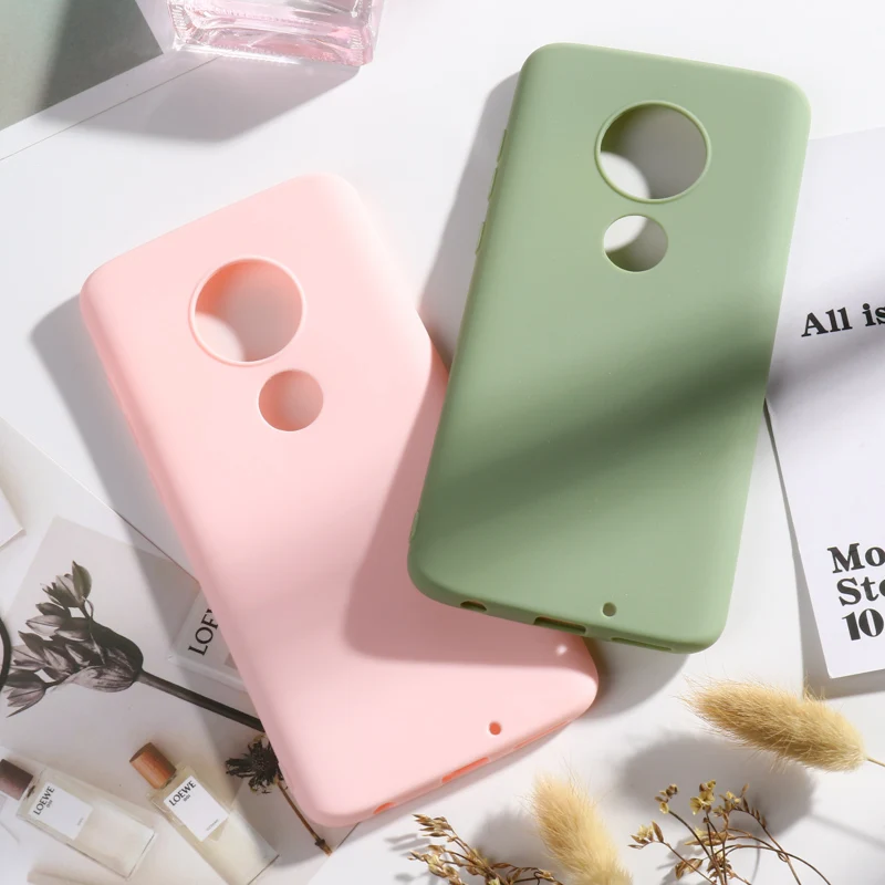 

Candy Color Case For Moto E5 Play Go Cases Soft Silicone Back Cover On the for Moto G7 G6 Plus 2018 G7 Power Play Bumper Capa