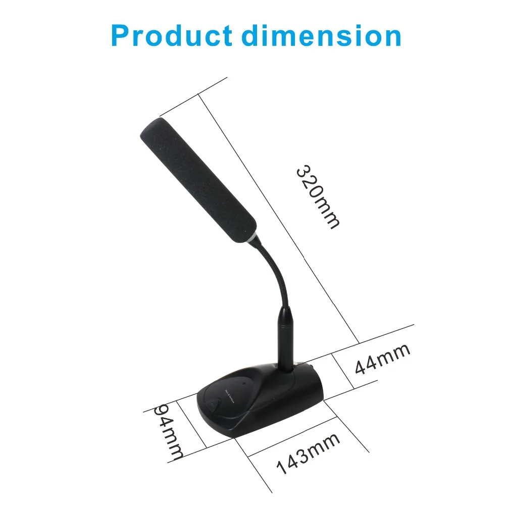 Dante аудио Настольный push-to-talk PoE gooseneck IP сетевой микрофон для Конференции, речи и общественного адреса