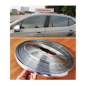 

18mm*5m (16ft) Chrome Silver Moulding Trim Car Grille Bumper Protector Strips