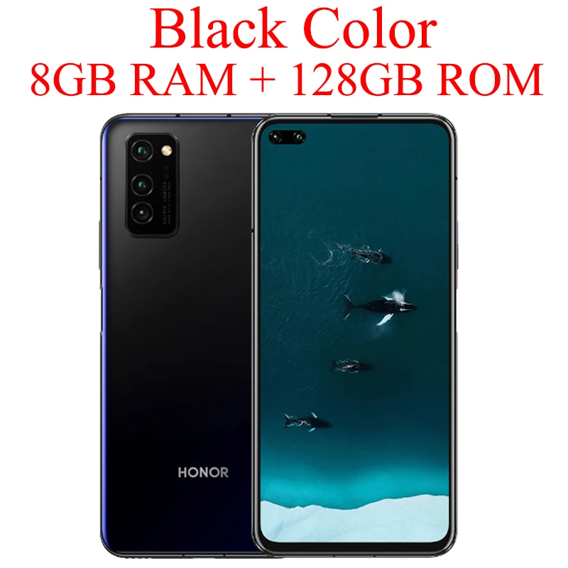 HONOR View 30 Pro, Honor V30 Pro, смартфон, версия 5G, 6,57 дюймов, Kirin 990, 5G, SOC, Восьмиядерный, Android 10, NFC, Google Play - Цвет: Black 8G 128G