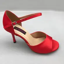 Модные латинские танцевальные туфли для сальсы туфли для латиноамериканских танцев Свадебная обувь для женщин 6205B-R