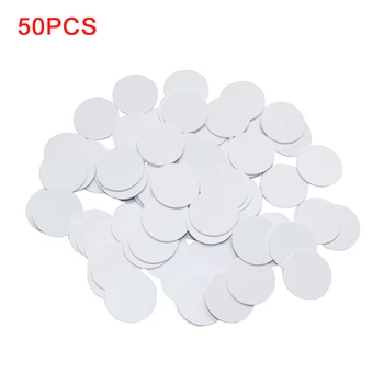 

Access Control White Blank Fast Read Round Office PVC Elevator Universal 25mm Durable Smart Rewriteable NFC Sticker NTAG215