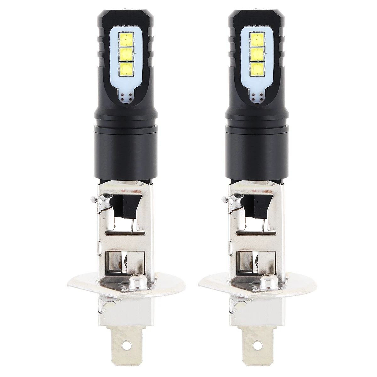 2 шт. 12V H1 COB SMD светильник, футболка с принтом "автомобиль" противотуманная фара 1200LM 6500 K-7500 K белый вождение автомобиля ходовой огонь Автомобильная Противо-Туманная светильник лампочка