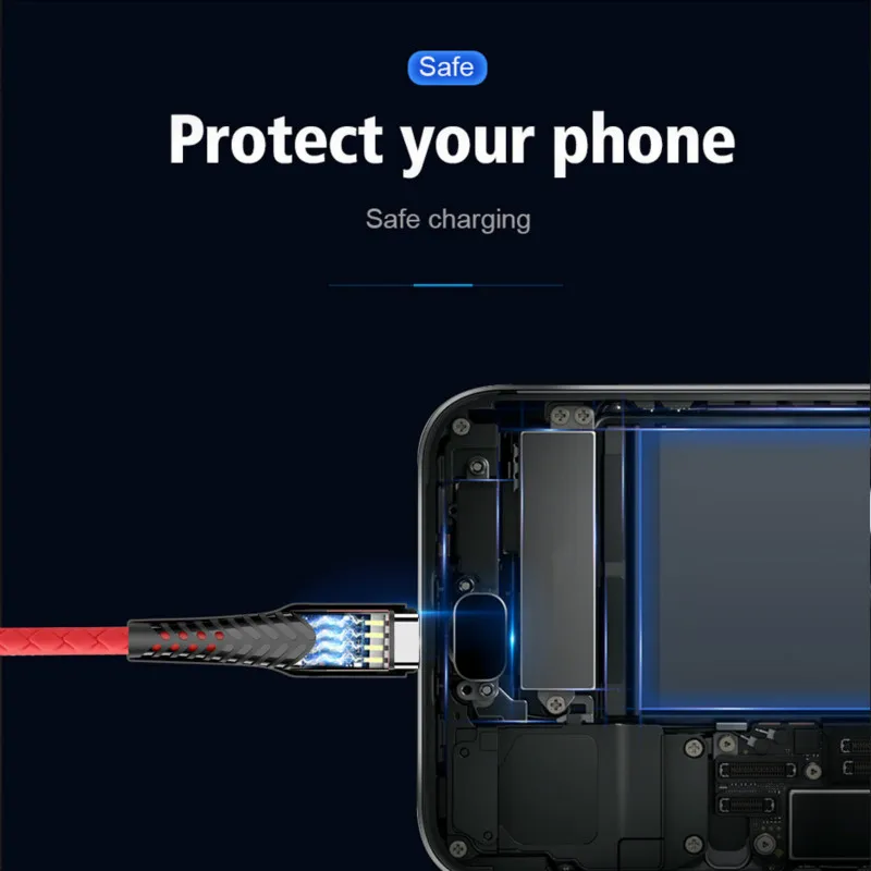 NOHON USB кабель Быстрая зарядка usb type C кабель Micro кабель для передачи данных для мобильного телефона зарядное устройство Шнур для Xiaomi samsung iPhone Lightning