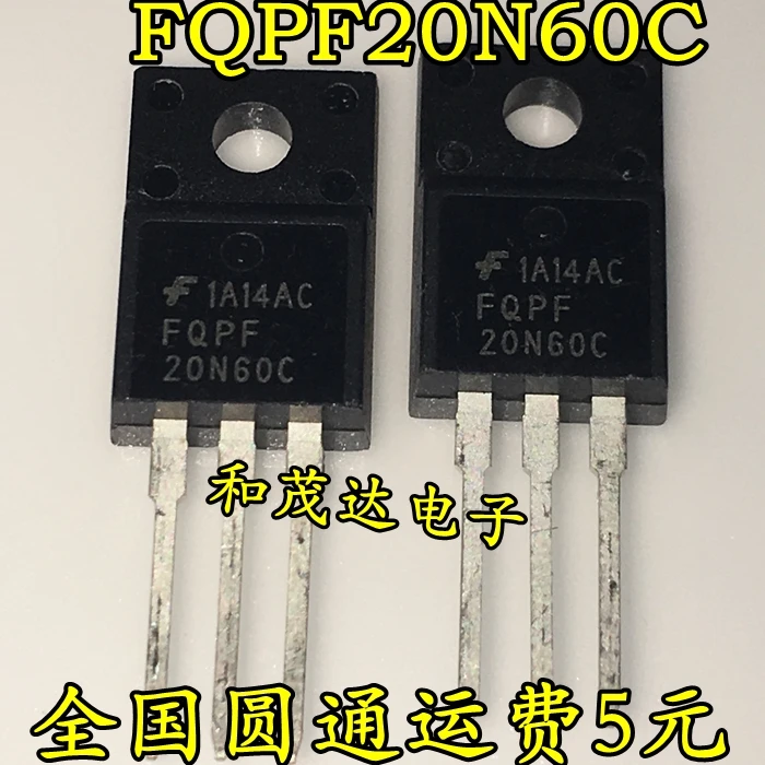 

New and original FQPF20N60C 20N60C 20A 600V TO-220F MOS