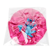 

Reversible Satin Bonnet Hair Caps Double Layer Adjust Sleep Night Cap Head Cover Hat For Curly Springy Hair Styling Accessories