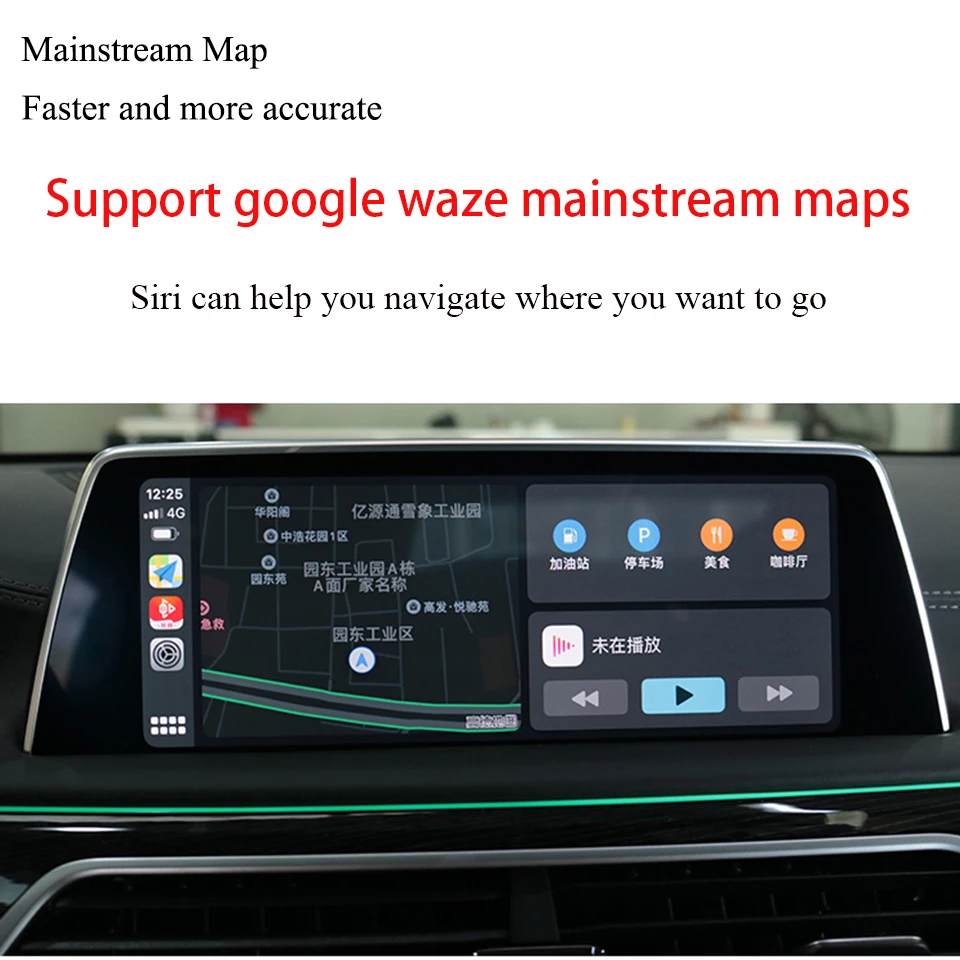 Беспроводной iPhone CarPlay для BMW F48 F47 F25 F26 NBT 6 5/8 8/10 25 дюймов заводской