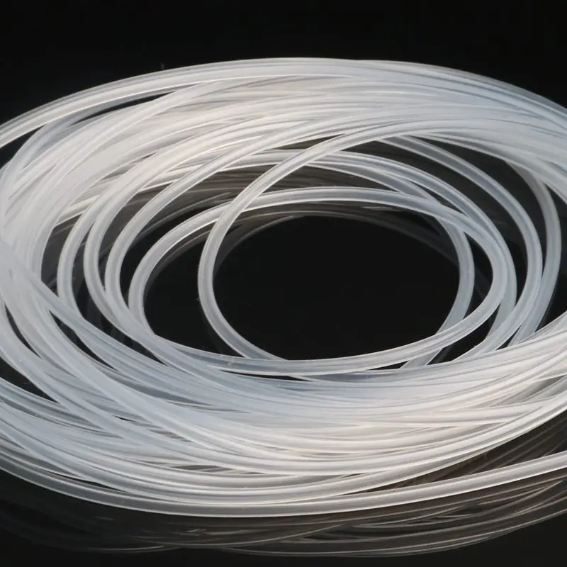 Silicone Tube Rubber Hose Rubber Tube Rubber Tubing 5M Food Grade Transparent Silicone Tube 1-5mm Out Diameter Flexible Milk Hose Beer Pipe Silica Gel