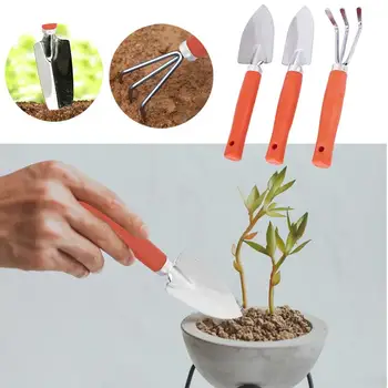 

Multifunctiona Kit Botanic Garden Gardening Tools Plastic 3pcs/Set Green Gardening Shovel Rake Garden Tool Set