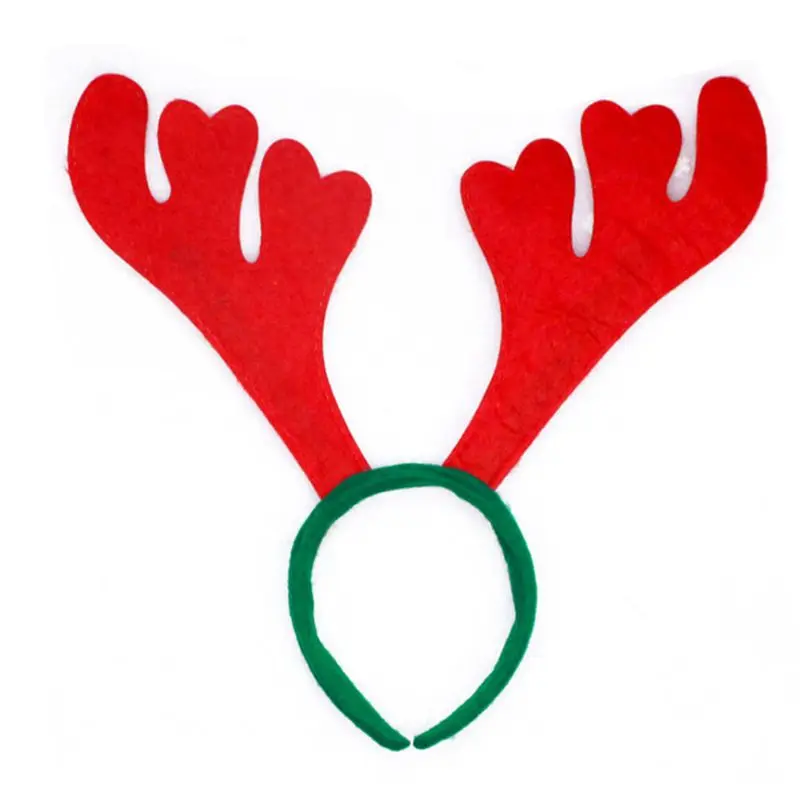 Cute Christmas Theme Headband Santa /Snowman /Deer /Bear/ Glove /Horn Non-woven Kids Head Clasp Xmas Gift Home Decoration