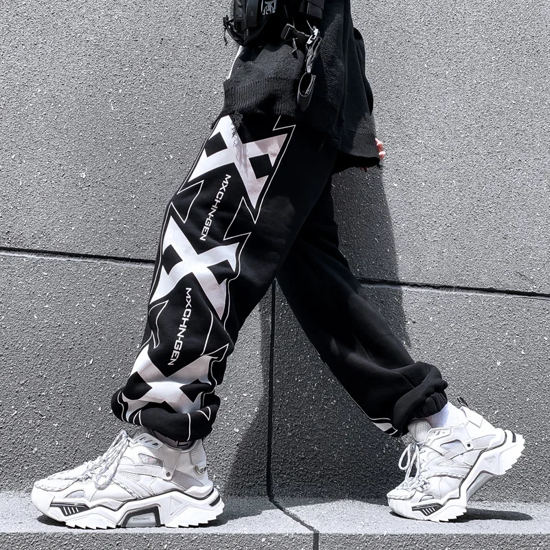 Promotion UNCLEDONJM Man Pants New Fashion Streetwear Joggers Hip Hop Long Pants Men Elastic Waist Sweatpants Male Brand Clothing C1