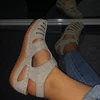 Mujer de cuero de verano Sandalias hebilla Casual de las mujeres zapatos de mujer zapatos plataforma de mujer Retro Sandalias Plus 35-44 ► Foto 1/6