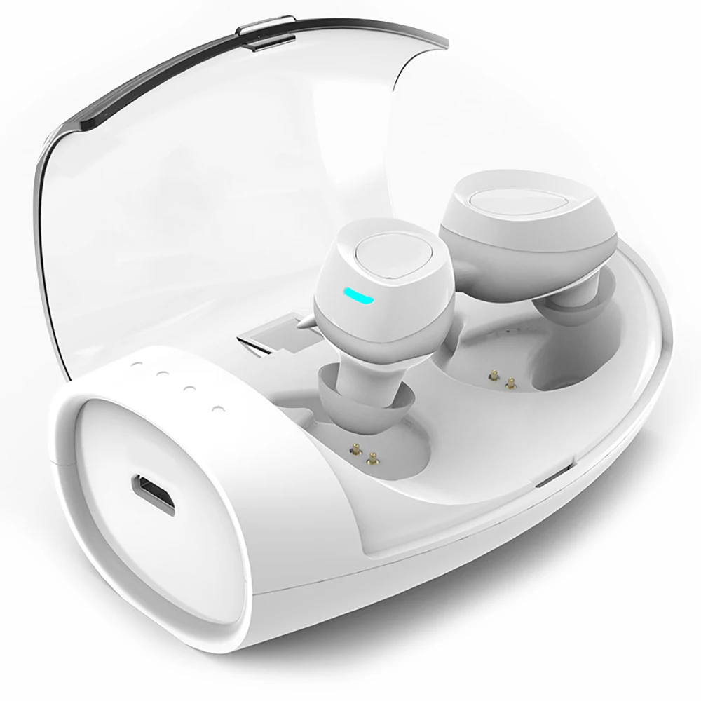 TWS Bluetooth V5.0 IPX7 водонепроницаемые наушники стерео Беспроводные спортивные CVC8.0 мини наушники-вкладыши