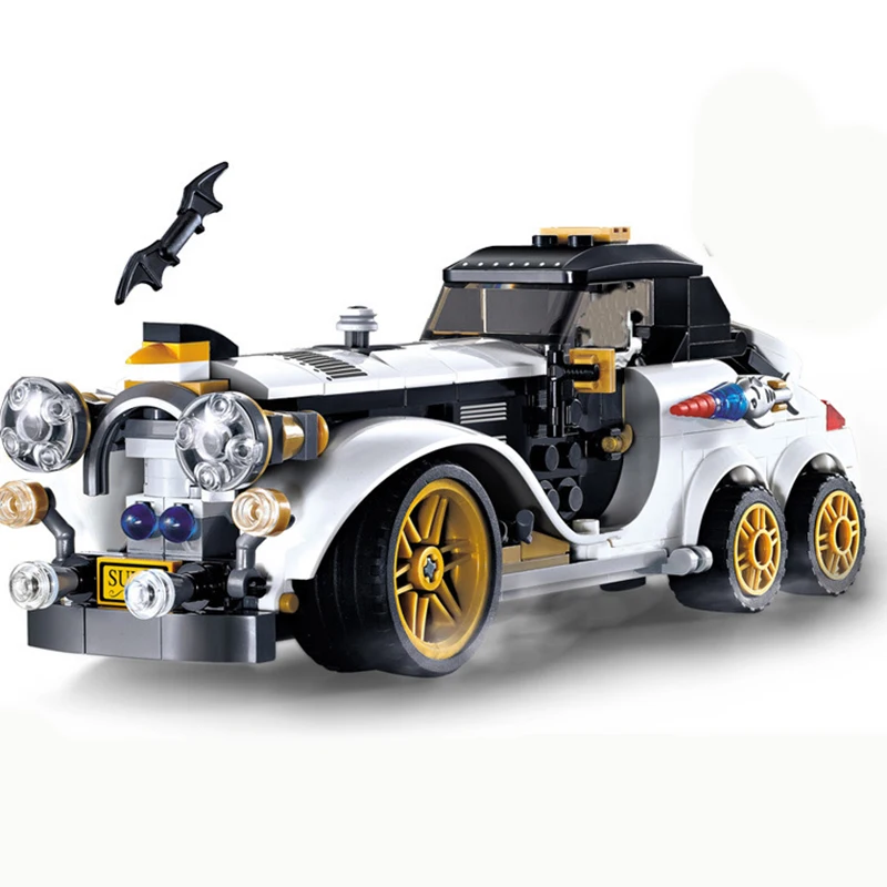 

305pcs Super Hero Batman Pursuit Penguin Bad Guy Compatibie Legoings Model Building Blocks Kit Toys DIY Kids Birthday Gifts sets