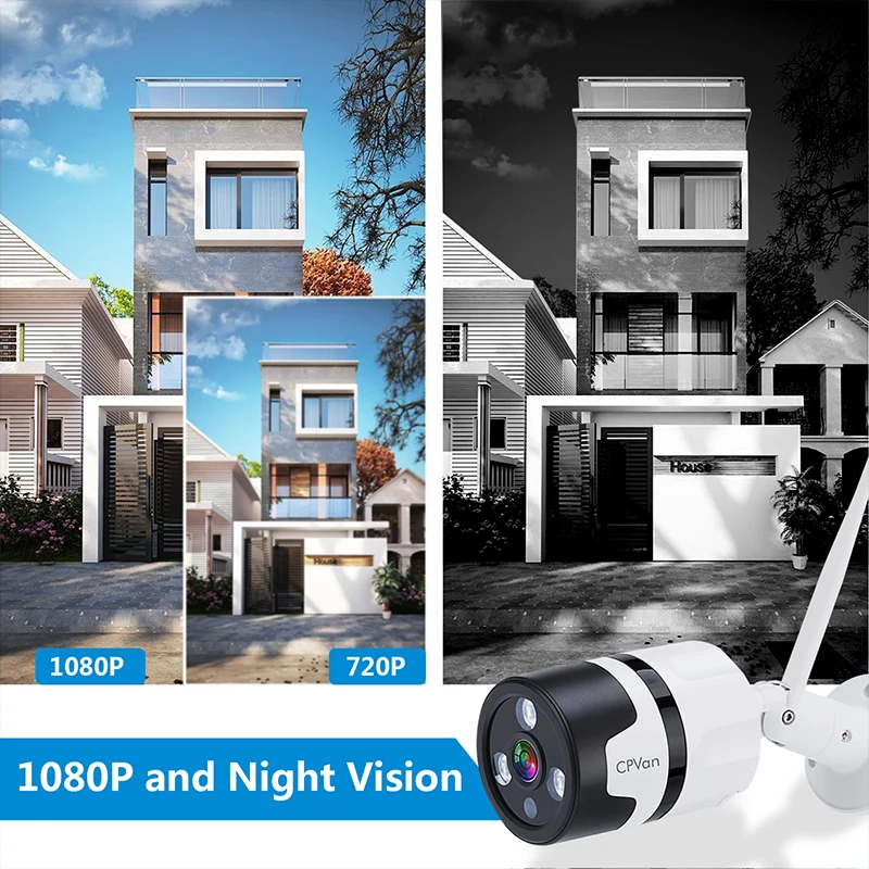 CPVan Беспроводная 1080P HD ip камера WiFi ночного видения Облачное хранилище Обнаружение