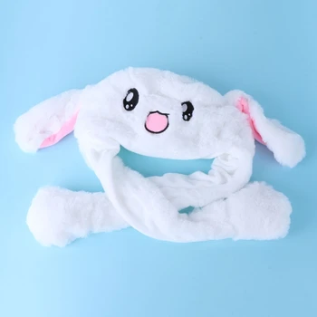 

Hot Novelty Magic Rabbit Hat With Moving Ear Plush Toy Gift Kids Toy Party Photo 72XC
