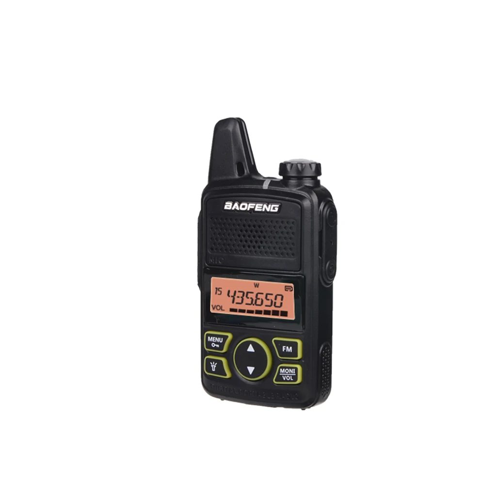 2 шт. мини рация Baofeng BF T1 LCD UHF 400 470MHz 1500mAh 20 каналов FM портативный двухсторонний
