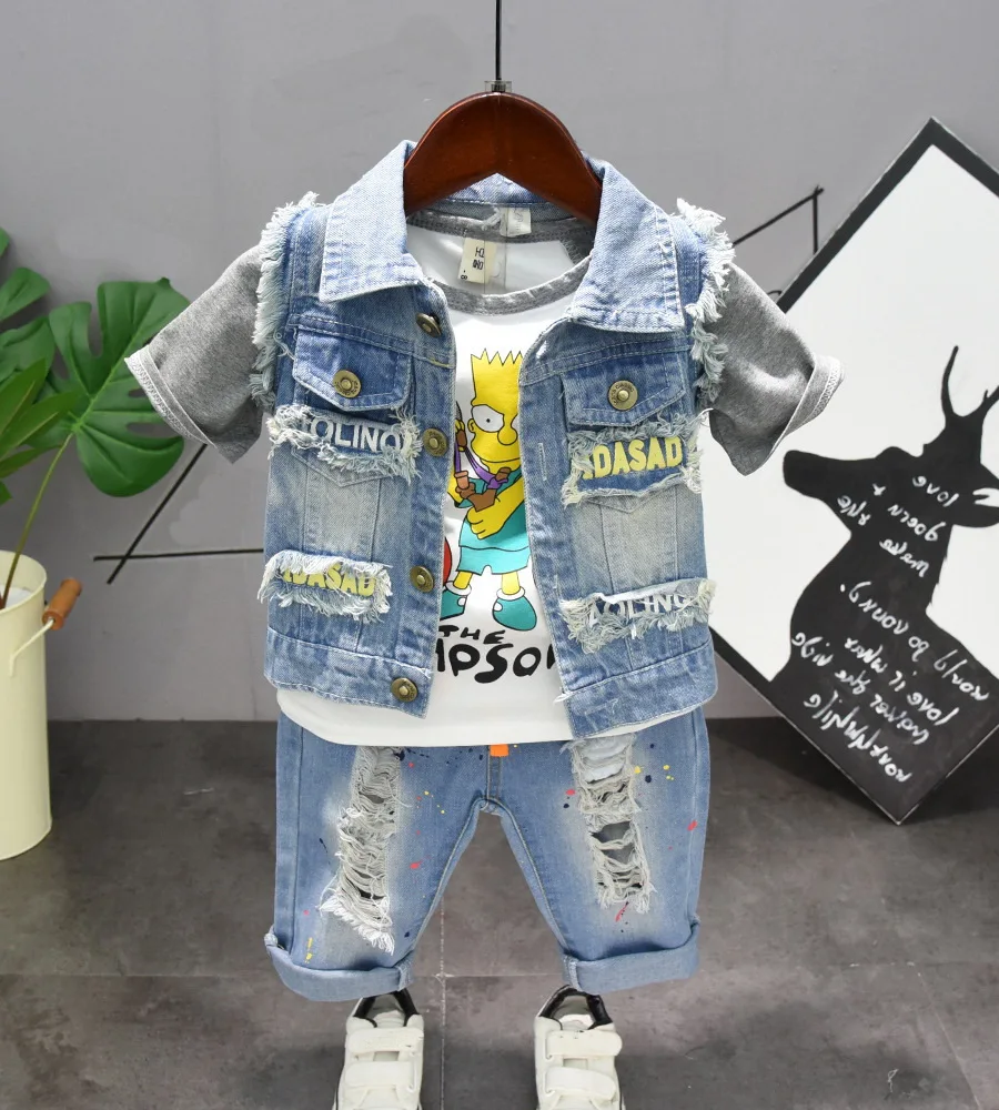 infant denim vest