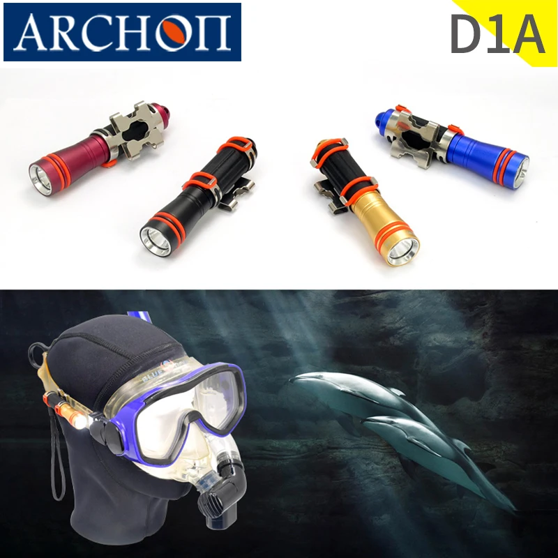 ARCHON Waterproof 100 m depth diving equipment professional mask scuba diving flashlight 120 min diving lighting flashlight