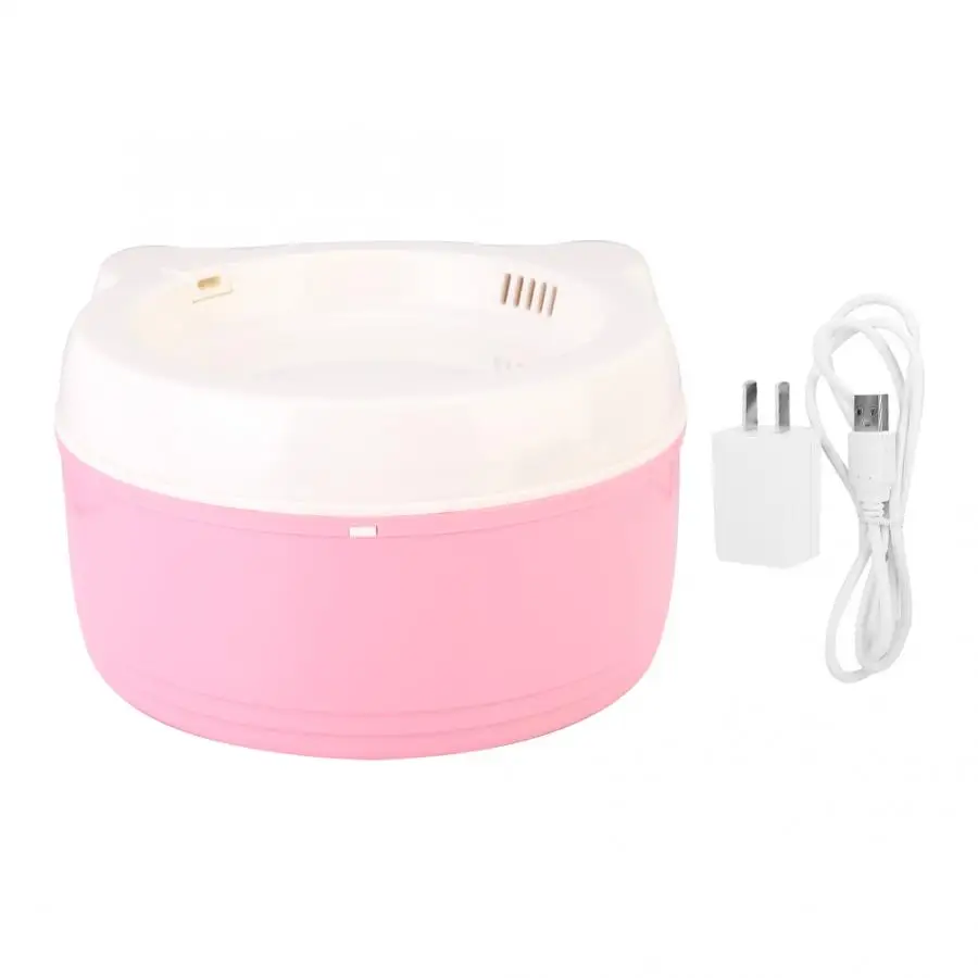 100-240V Pink Plastic Cat Drinking Fountain Automatic Recycling Water Feeder Bowl Pet Supplies
