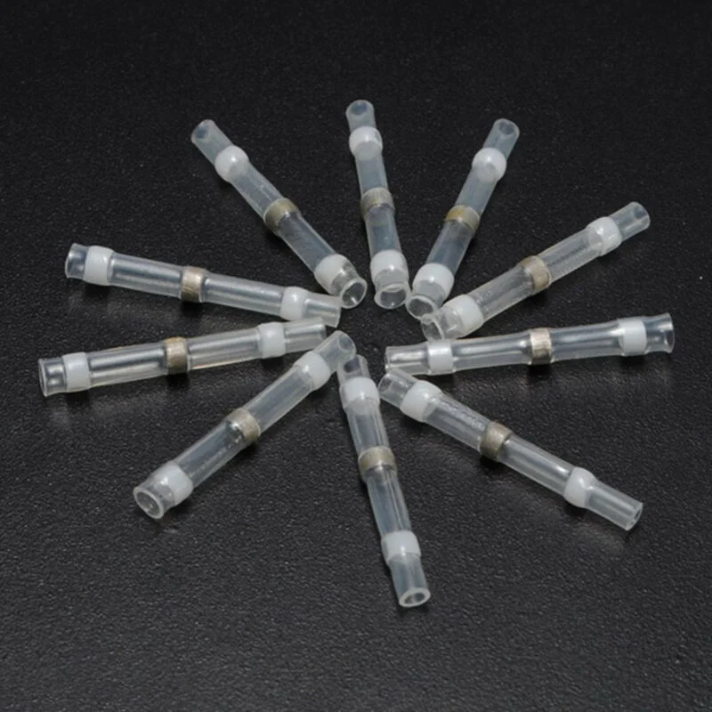 

100Pcs 4 Sizes Solder Seal Heat Shrink Butt Wire Terminal Connector Kit Useful