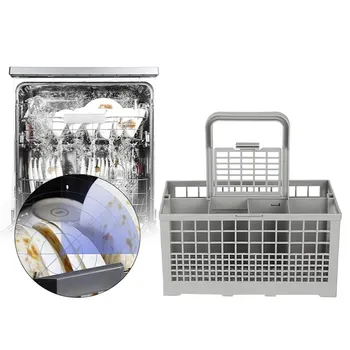 

Dishwasher Basket Cutlery Dinnerware Dishwasher Basket Replacement Rack Accessory Cutlery Holder Fits for Most Dishwasher