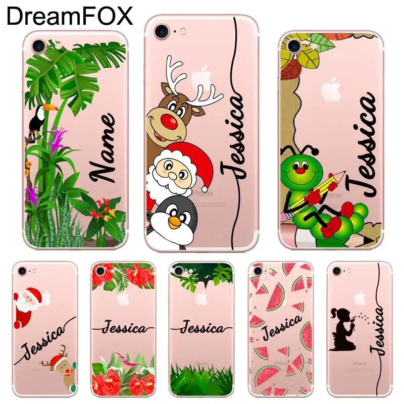 W023 Рождественский подарок на заказ Ваше имя DIY Дизайн чехол для iPhone 11 Pro X XS XR Max 5 5S SE