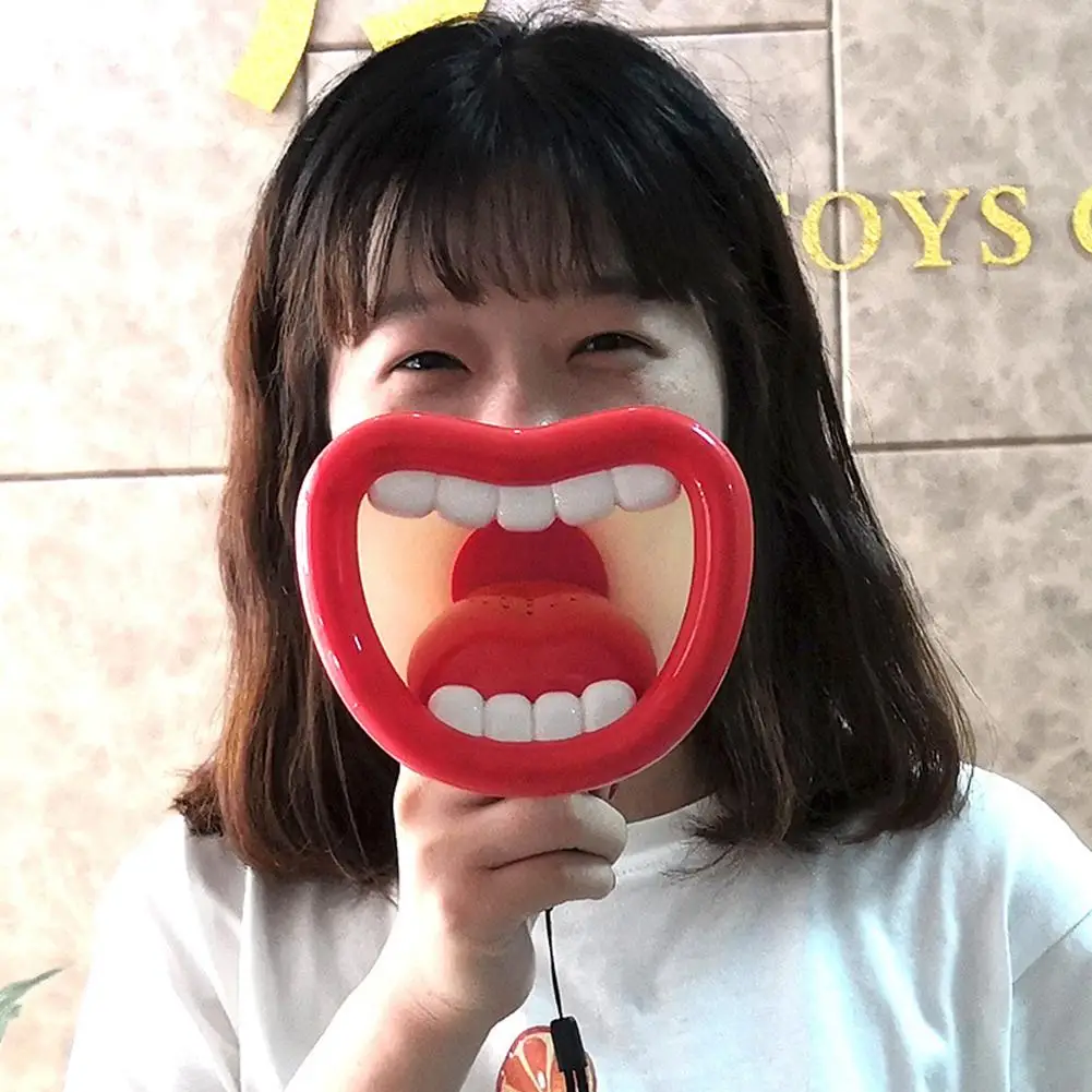 Funny Big Mouth Megaphone Recording Voice Changer Kids Mic Toy Party
