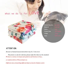 Электрическое нагревательное одеяло, электрическое печатное одеяло, более плотный обогреватель, двойное утепленное одеяло с подогревом, термостат, электрическое Отопление