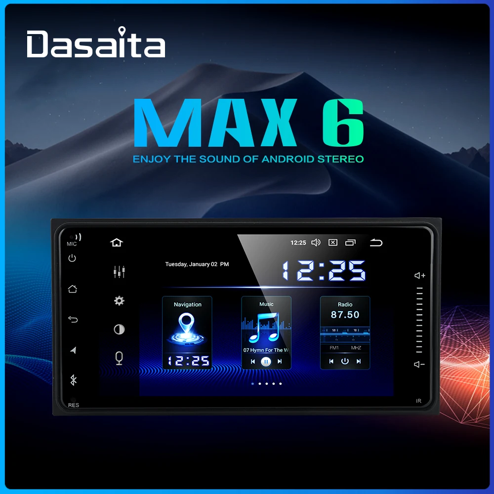 Dasaita 2 Din Android 9,0 автомобильный Радио gps " для Toyota Corolla Camry Prado RAV4 Highlander Yaris Tundra Sequoia 4 Runner 86 Scion