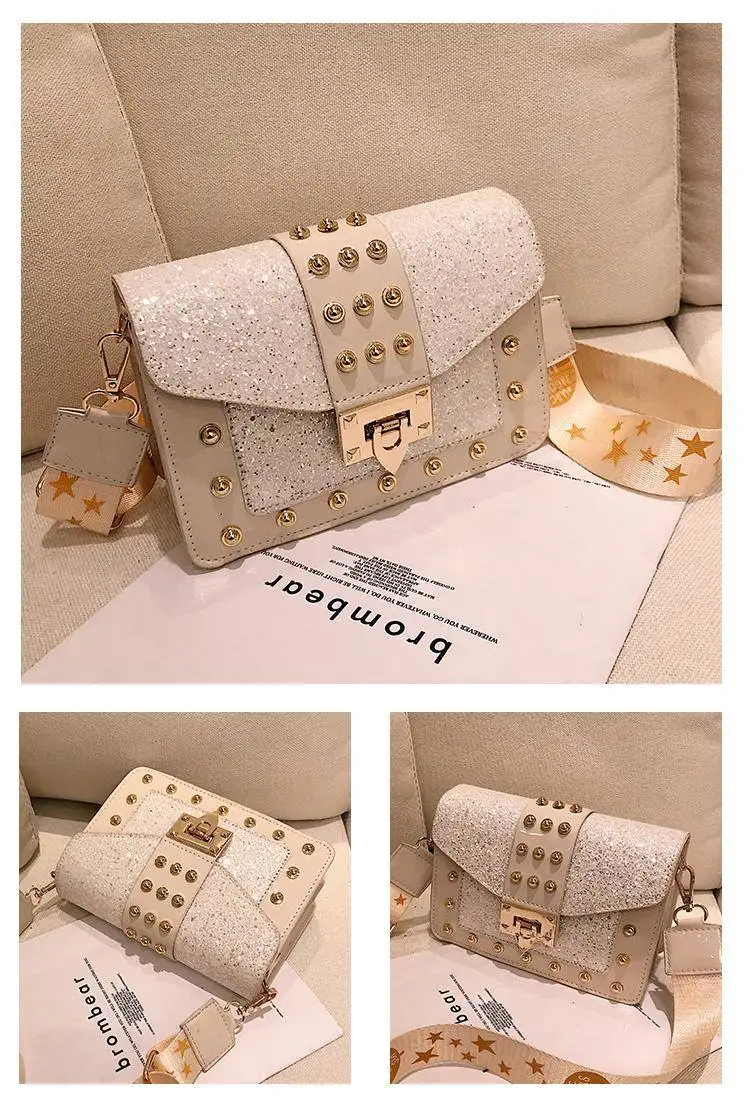 rivet bag bags women's handbags purses women shoulder crossbody bag pu leather  (17)