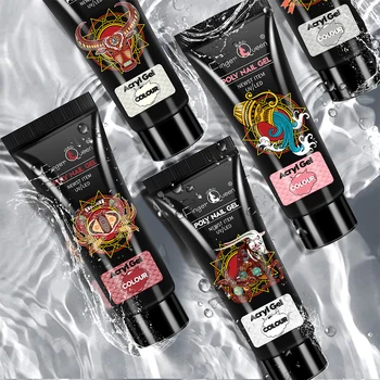 

12colours Poly UV Gel Pink White Clear Crystal LED Acrylic Builder Tips Gel Nail Art Poly Extend Gel Nail Gel Polish