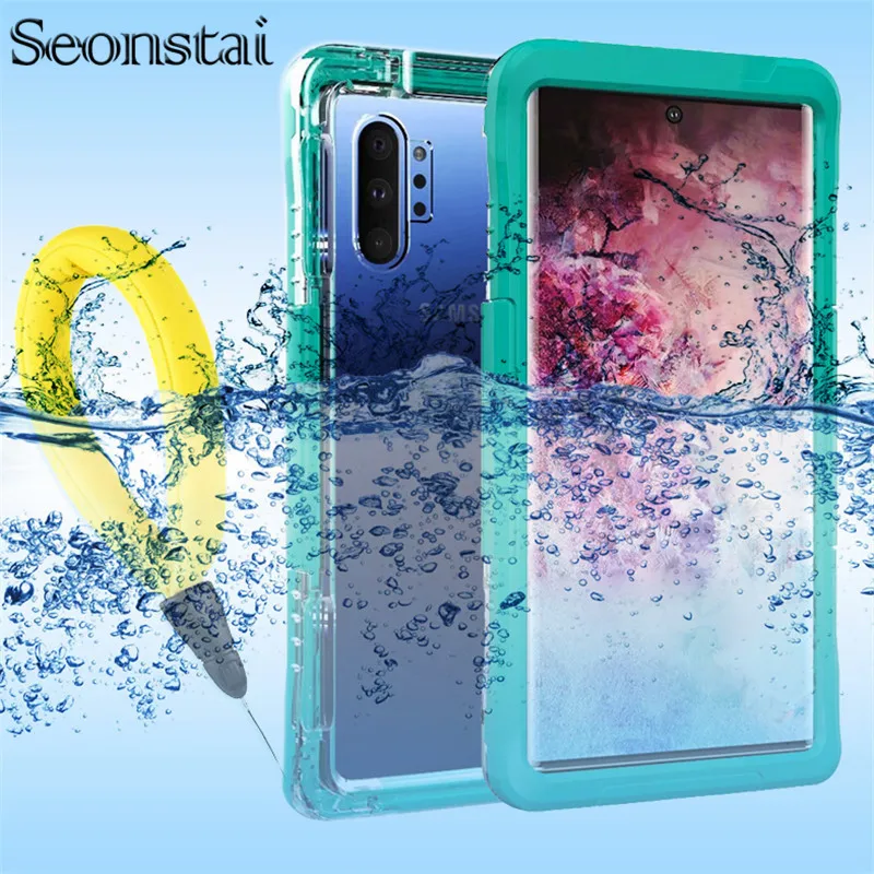 

Note 10 Plus Waterproof Case for Samsung S10e Note 8 9 Clear Underwater 6.6 feet Diving Swimming Cover for Galaxy S10e S10 Plus